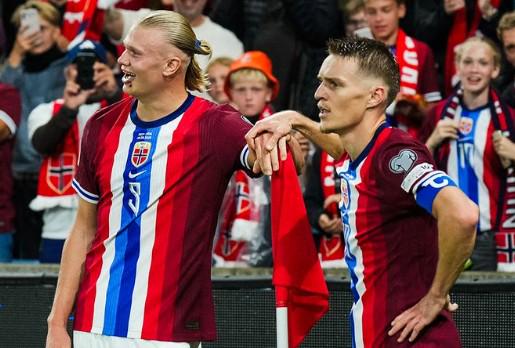 汇盈配资 挪威双子星！哈兰德、厄德高包揽欧洲世预赛进球、助攻榜第一